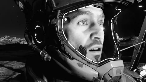 Really liked how this black and white photo turned out. Helmet is from the Spacer Overhaul by zone79.