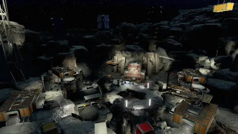 Buccaneer base during the quest in the Crimson Fleet expansion mod.