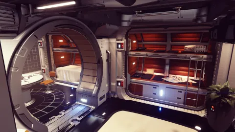 Crew Quarters in Falkland hab.