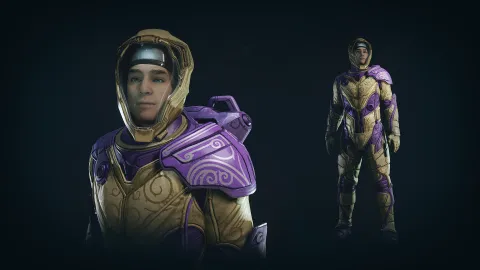 Luxurious Spacesuit - Violet Moonstone Style