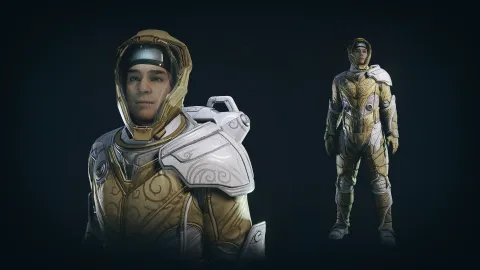 Luxurious Spacesuit - White Moonstone Style