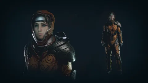 Luxurious Spacesuit - Brown Dark/Shadowed Style