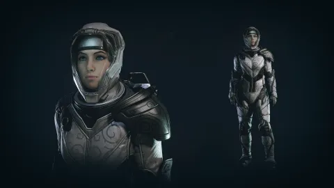 Luxurious Spacesuit - Grey Dark/Shadowed Style