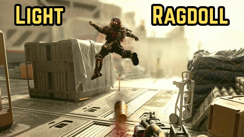 Blast 'Em Away! - Extremely Light Ragdoll Physics