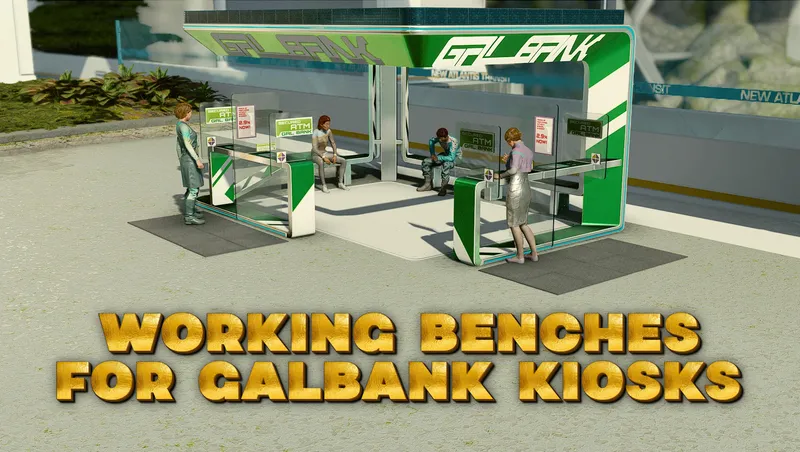 Working Benches for Galbank Kiosks