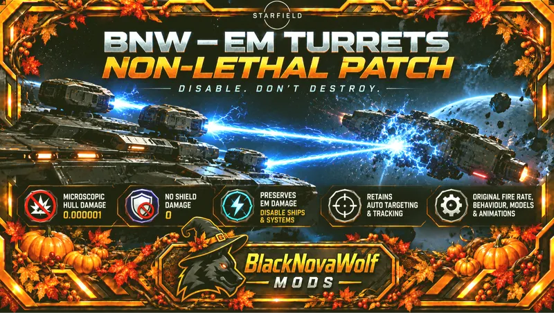 BNW – EM Turrets Non-Lethal Patch