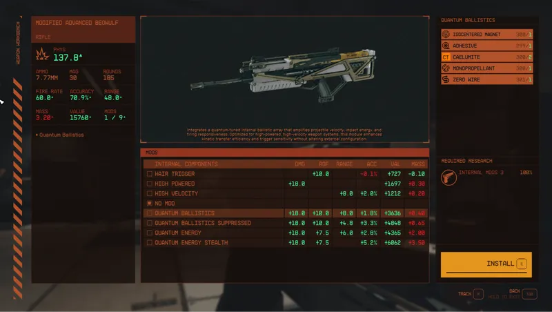 Quantum Weapon Internals